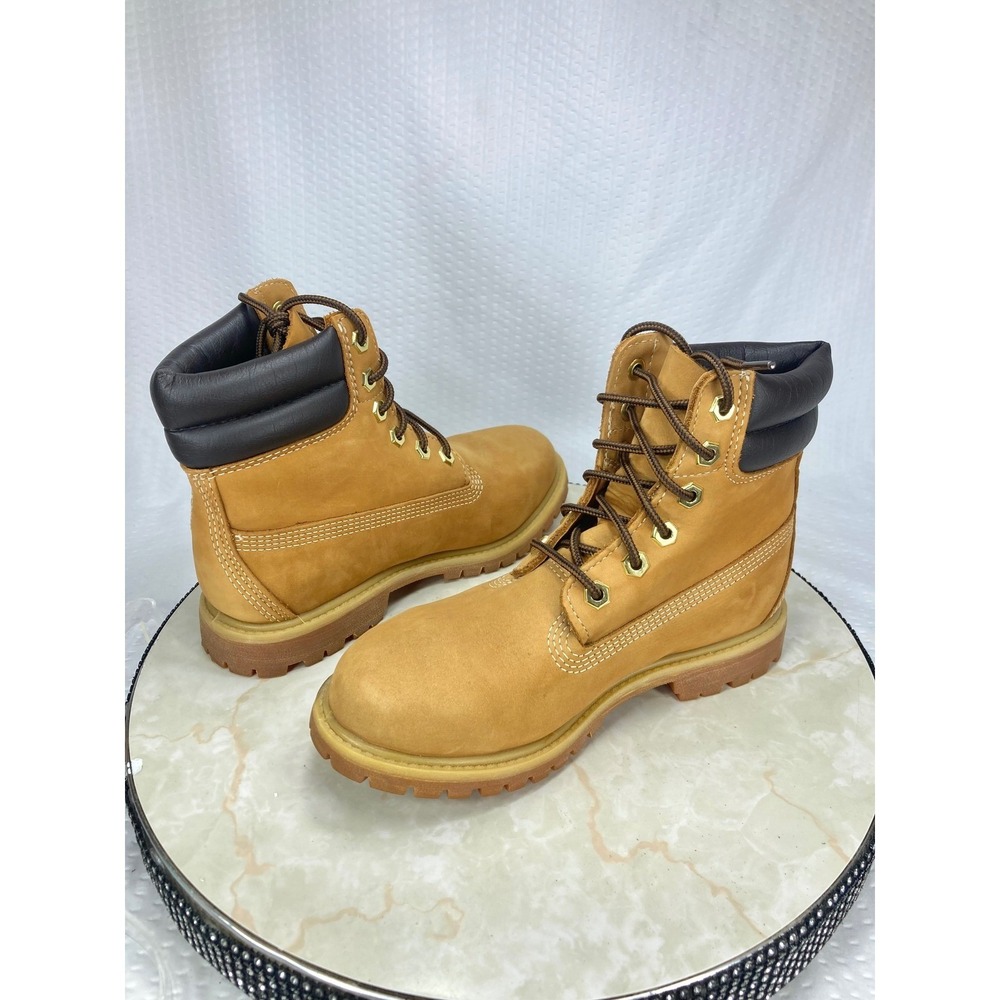 Timberland Waterville Double Collar Hi Top Boots Women 7 Brown Lug Sole Shoe NEW - Picture 11 of 12